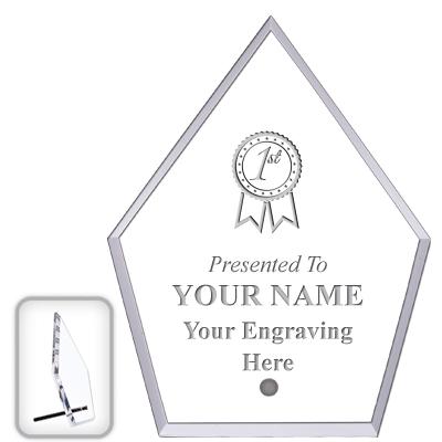 6" ECONOMY DIAMOND CLEAR ACRYL