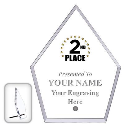 6" ECONOMY DIAMOND CLEAR ACRYL