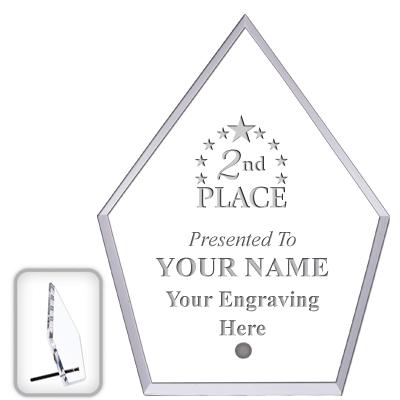 6" ECONOMY DIAMOND CLEAR ACRYL