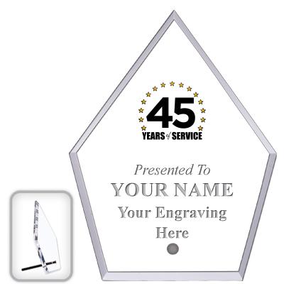 6" ECONOMY DIAMOND CLEAR ACRYL