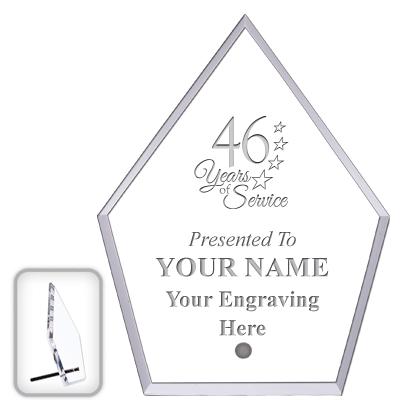 6" ECONOMY DIAMOND CLEAR ACRYL