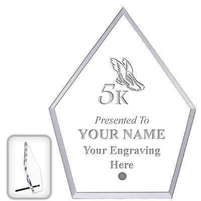 6" ECONOMY DIAMOND CLEAR ACRYL