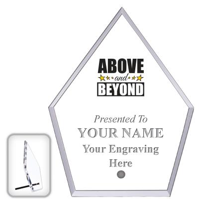 6" ECONOMY DIAMOND CLEAR ACRYL