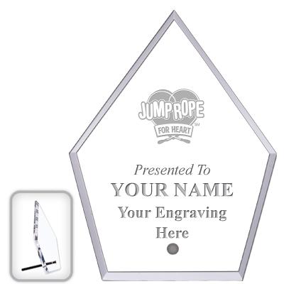 6" ECONOMY DIAMOND CLEAR ACRYL