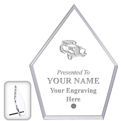 6" ECONOMY DIAMOND CLEAR ACRYL