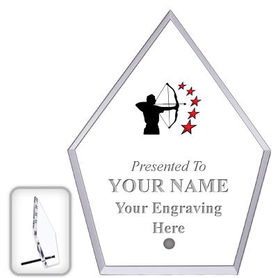 6" ECONOMY DIAMOND CLEAR ACRYL