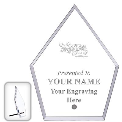 6" ECONOMY DIAMOND CLEAR ACRYL