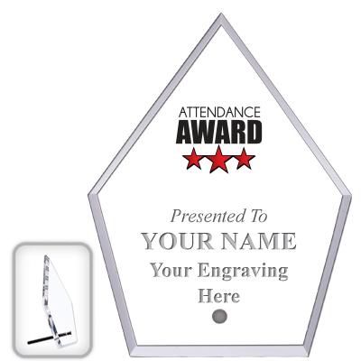 6" ECONOMY DIAMOND CLEAR ACRYL