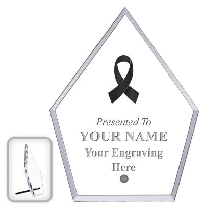 6" ECONOMY DIAMOND CLEAR ACRYL