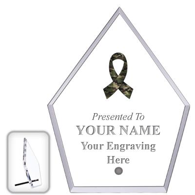 6" ECONOMY DIAMOND CLEAR ACRYL