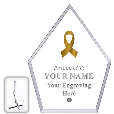 6" ECONOMY DIAMOND CLEAR ACRYL