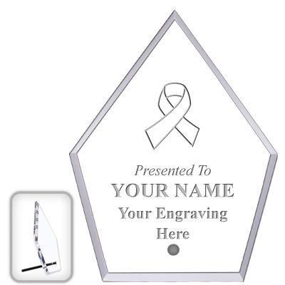 6" ECONOMY DIAMOND CLEAR ACRYL