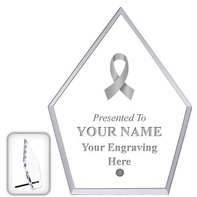 6" ECONOMY DIAMOND CLEAR ACRYL