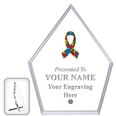 6" ECONOMY DIAMOND CLEAR ACRYL