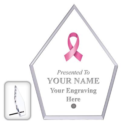 6" ECONOMY DIAMOND CLEAR ACRYL