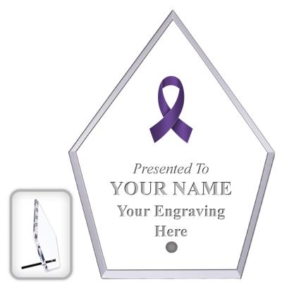 6" ECONOMY DIAMOND CLEAR ACRYL