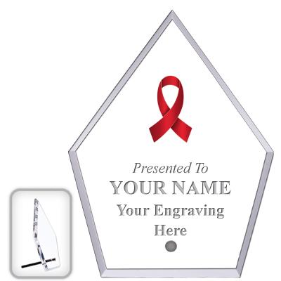 6" ECONOMY DIAMOND CLEAR ACRYL