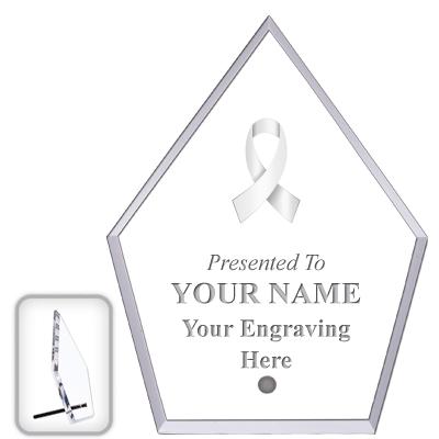 6" ECONOMY DIAMOND CLEAR ACRYL