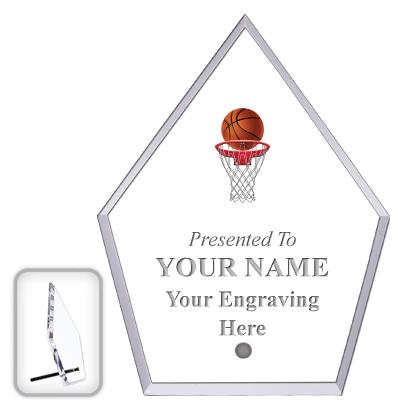 6" ECONOMY DIAMOND CLEAR ACRYL