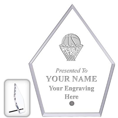 6" ECONOMY DIAMOND CLEAR ACRYL