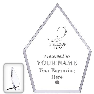 6" ECONOMY DIAMOND CLEAR ACRYL