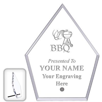 6" ECONOMY DIAMOND CLEAR ACRYL