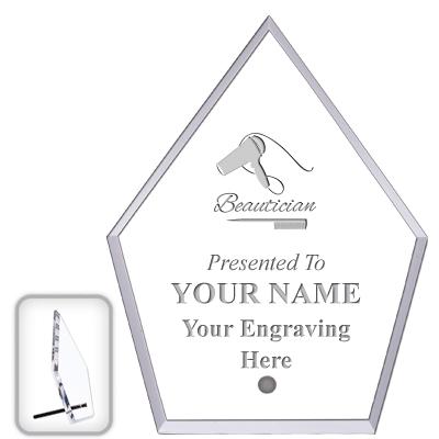 6" ECONOMY DIAMOND CLEAR ACRYL