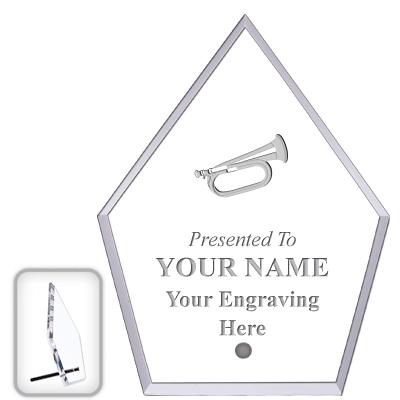 6" ECONOMY DIAMOND CLEAR ACRYL