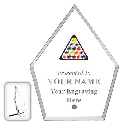 6" ECONOMY DIAMOND CLEAR ACRYL