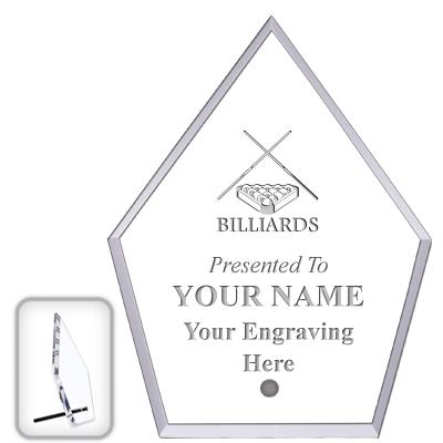 6" ECONOMY DIAMOND CLEAR ACRYL