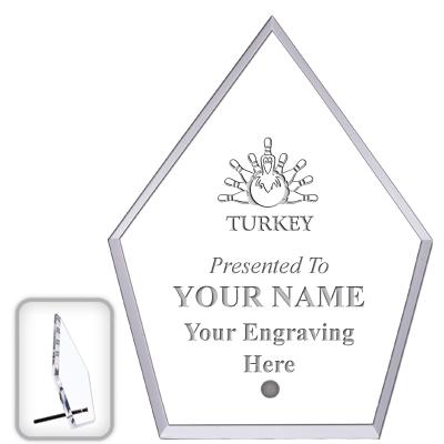 6" ECONOMY DIAMOND CLEAR ACRYL