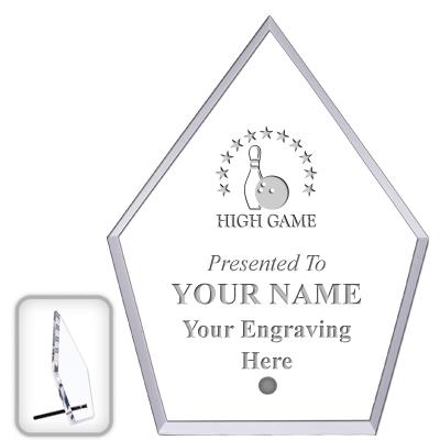 6" ECONOMY DIAMOND CLEAR ACRYL