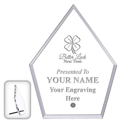 6" ECONOMY DIAMOND CLEAR ACRYL