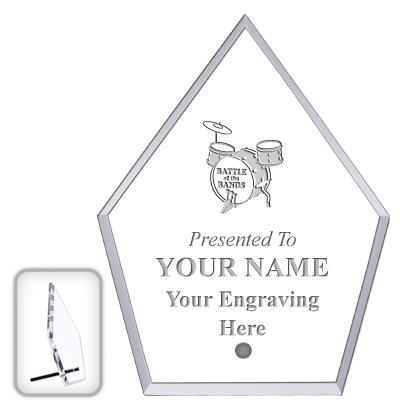 6" ECONOMY DIAMOND CLEAR ACRYL