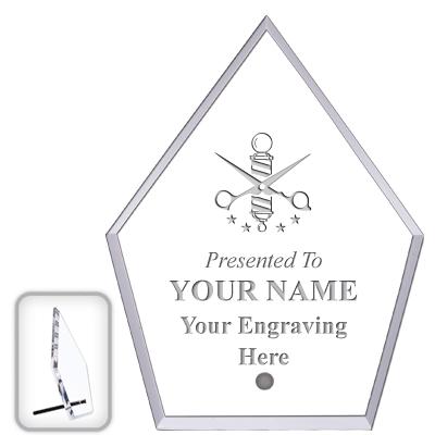 6" ECONOMY DIAMOND CLEAR ACRYL