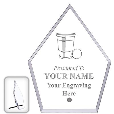 6" ECONOMY DIAMOND CLEAR ACRYL