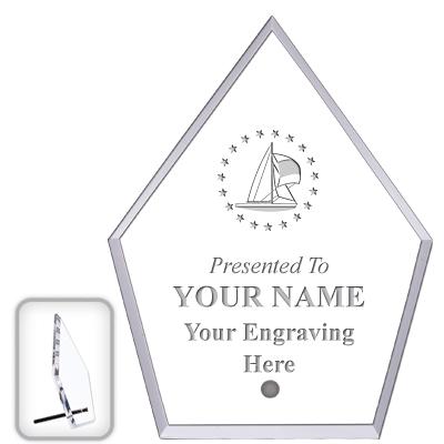 6" ECONOMY DIAMOND CLEAR ACRYL