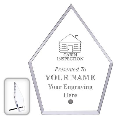 6" ECONOMY DIAMOND CLEAR ACRYL