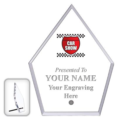 6" ECONOMY DIAMOND CLEAR ACRYL