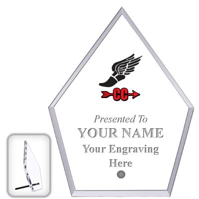 6" ECONOMY DIAMOND CLEAR ACRYL