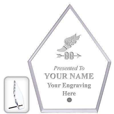 6" ECONOMY DIAMOND CLEAR ACRYL