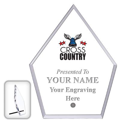 6" ECONOMY DIAMOND CLEAR ACRYL