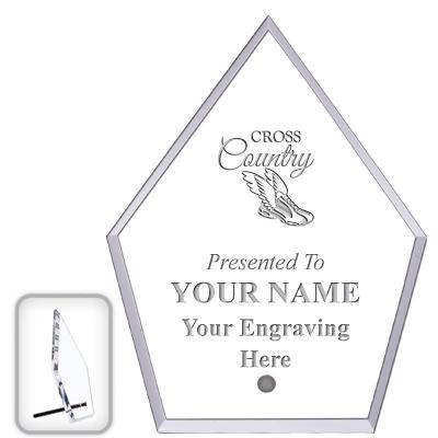 6" ECONOMY DIAMOND CLEAR ACRYL