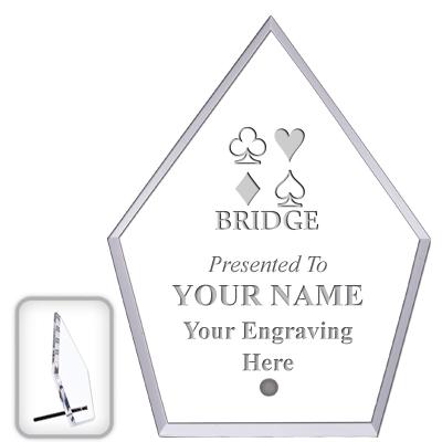 6" ECONOMY DIAMOND CLEAR ACRYL