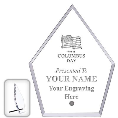 6" ECONOMY DIAMOND CLEAR ACRYL