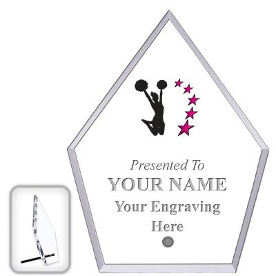 6" ECONOMY DIAMOND CLEAR ACRYL