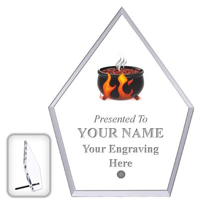 6" ECONOMY DIAMOND CLEAR ACRYL