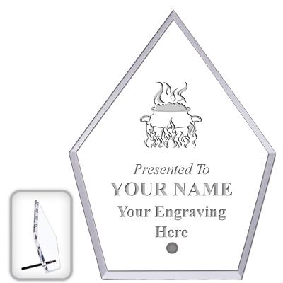 6" ECONOMY DIAMOND CLEAR ACRYL