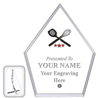 6" ECONOMY DIAMOND CLEAR ACRYL