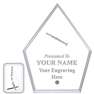 6" ECONOMY DIAMOND CLEAR ACRYL